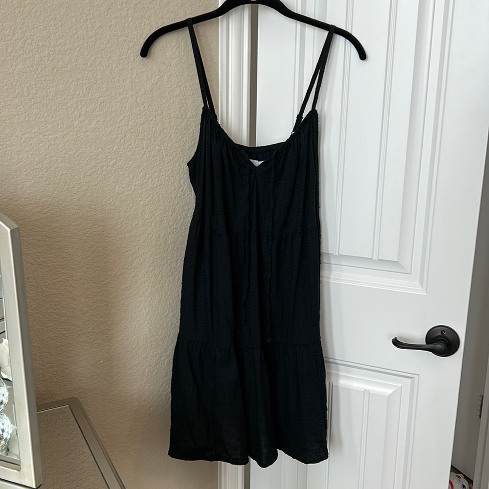 Old navy black cami swing dress